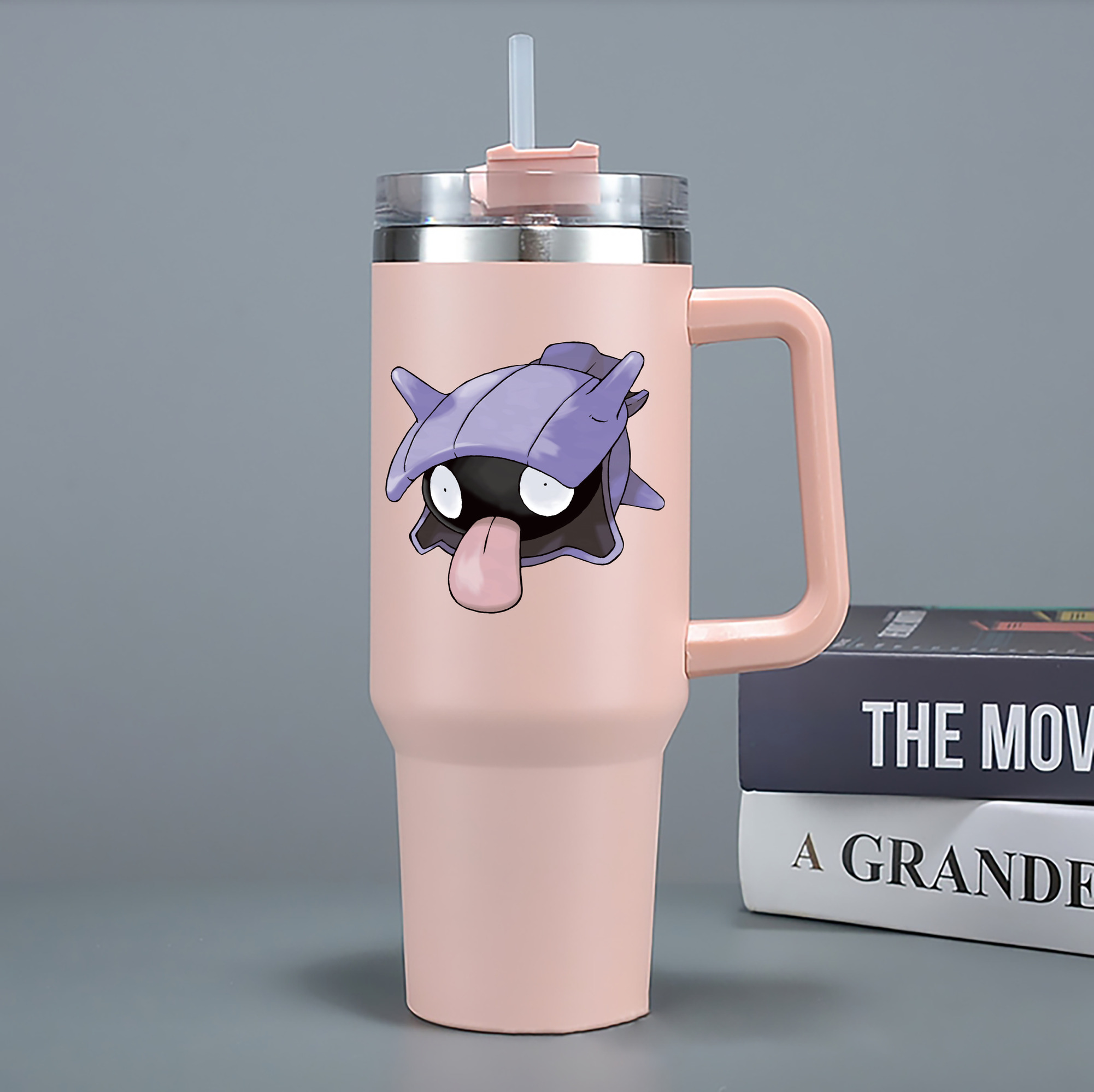 （画像用） ポケットモンスター Pokémon 1200mL車用タンブラー - クリスタルステッカー（プラスチックストロー付き）